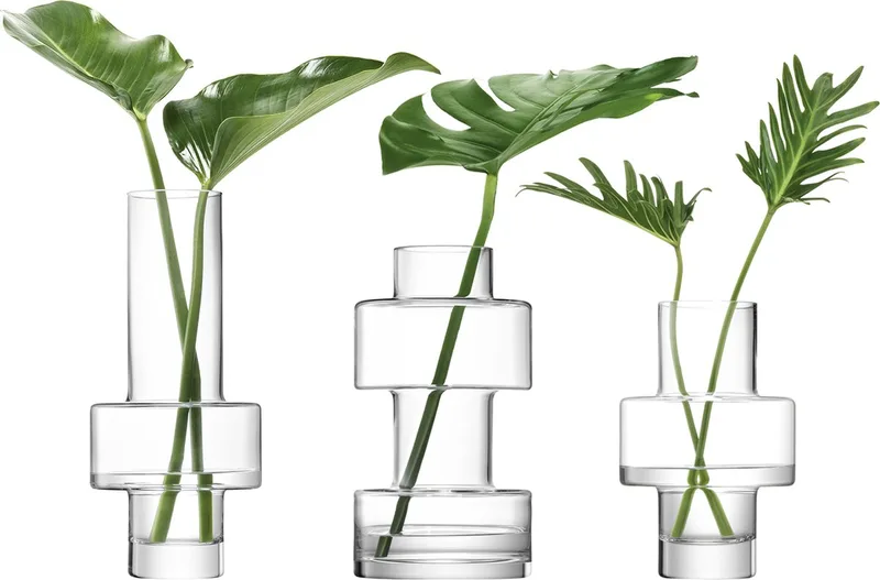 Metropole Vaas Set van 3 Stuks Assorti by LSA International in Transparent – product photo