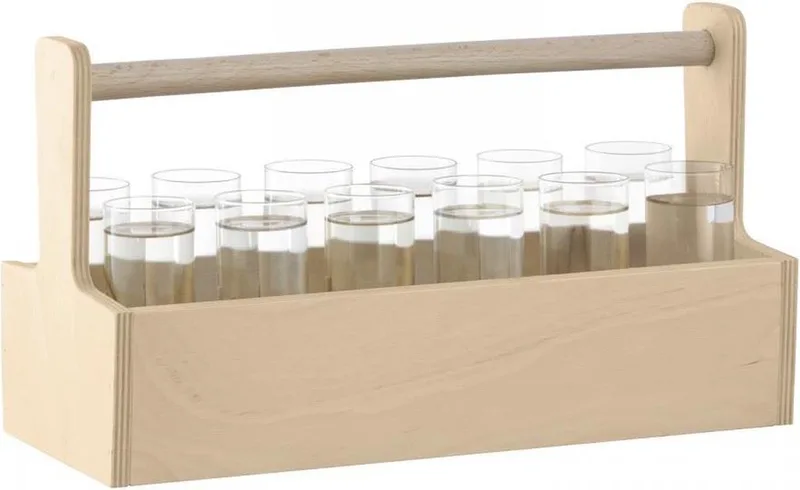 Nomad houder m/12 glazen/ wodkaglazen by LSA International in Beige – product photo