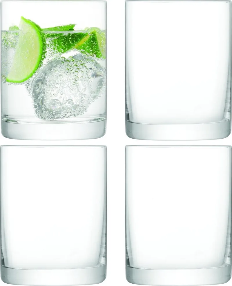 Otis Glazen - 360 ml - Set van 4 stuks by LSA International in Transparent – product photo