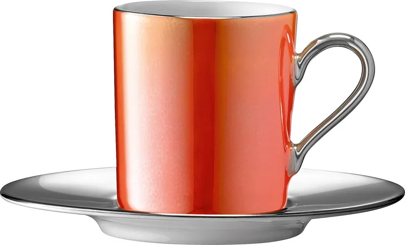 Palazzo Koffiekop en Schotel 100 ml van LSA International in Oranje – productfoto