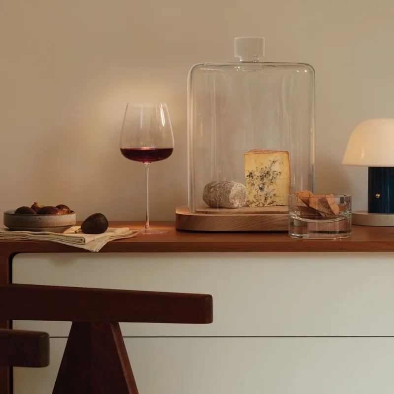 Pavilion Serveerplateau met Stolp ø 30 H 39 cm - Glas by LSA International in Transparent – product photo