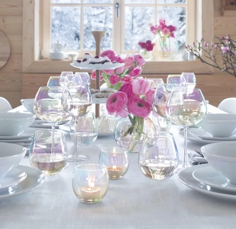 Pearl Theelicht Houder 6,8 cm Set van 4 Stuks - Glas från LSA International i Transparent – produktbild