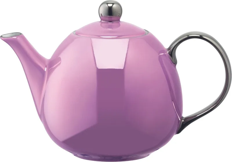 Polka Theepot - Porselein - 750 ml - metallic by LSA International in Pink – product photo
