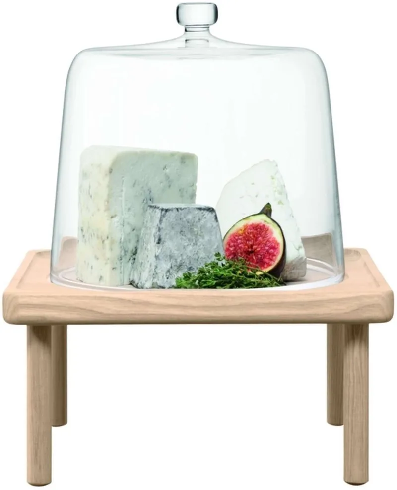 Stilt Serveerplateau met Stolp ø 30 cm - Transparant by LSA International in Glas – product photo