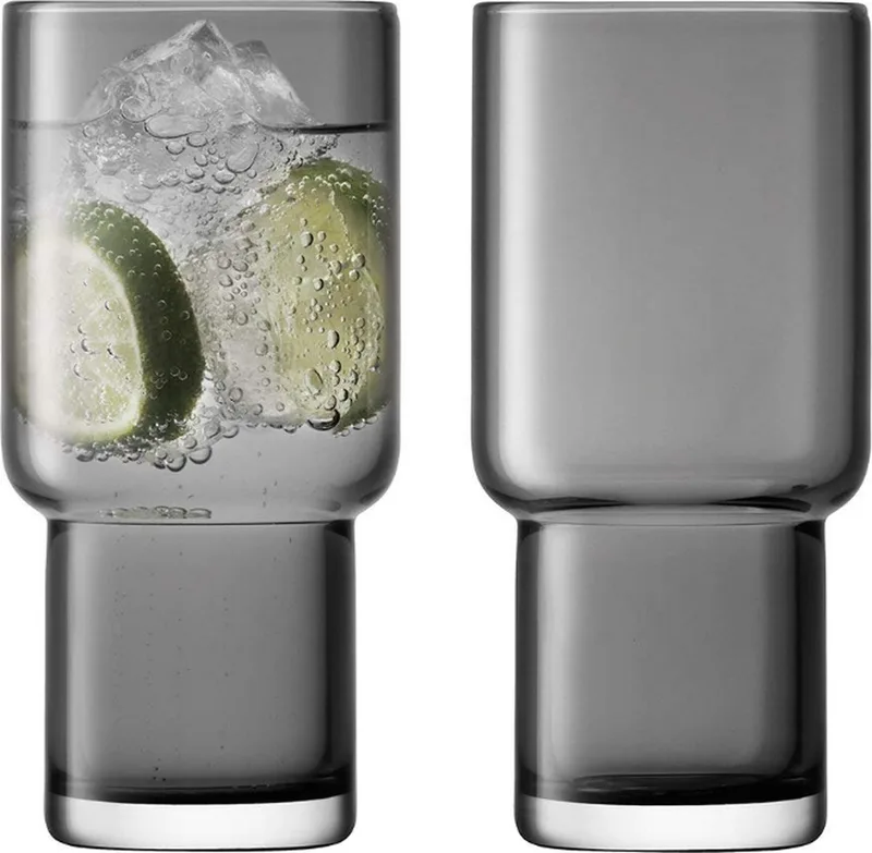 Utility Waterglas - 300 ml - Set van 2 Stuks by LSA International in Grey – product photo