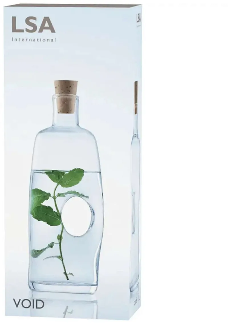 Void Karaf met Stopper 1,1 liter - Glas by LSA International in Transparent – product photo
