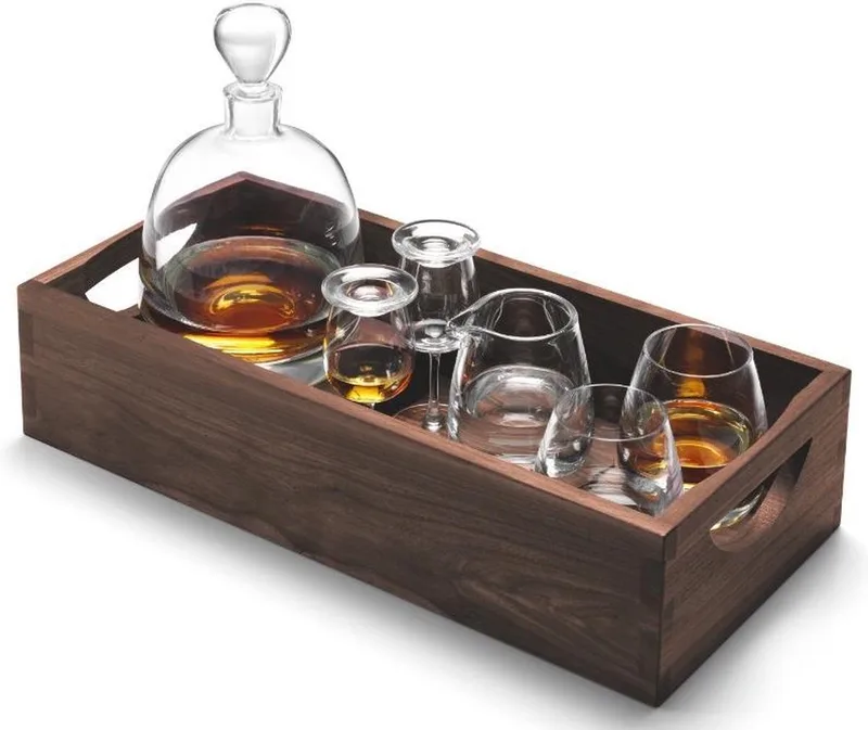 Whisky Islay Connoiseurset - Incl Houten Dienblad by LSA International in Transparent – product photo