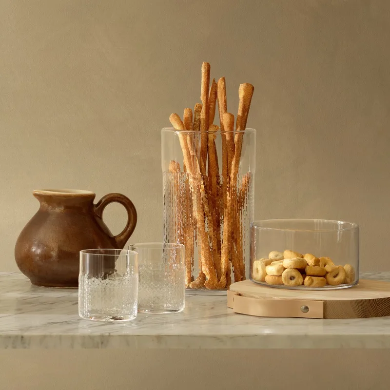 Wicker Voorraadpot 24,5 cm - Glas från LSA International i Transparent – produktbild