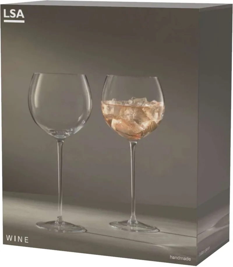 Wine Ballonglas 570 ml Set van 2 Stuks - Glas by LSA International in Transparent – product photo