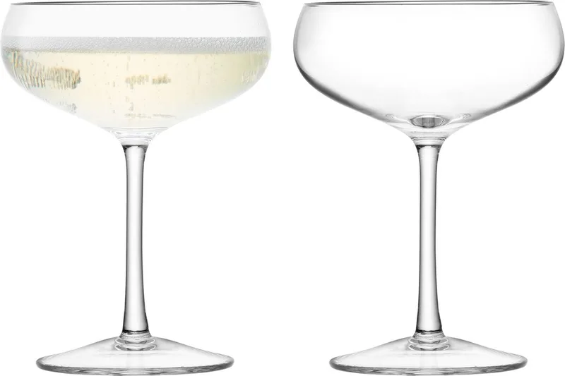 Wine Champagnecoupe 220 ml Set van 2 Stuks - Glas by LSA International in Transparent – product photo