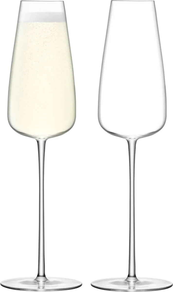 Wine Culture Champagne Flute 330 ml Set van 2 Stuks - Glas by LSA International in Transparent – product photo