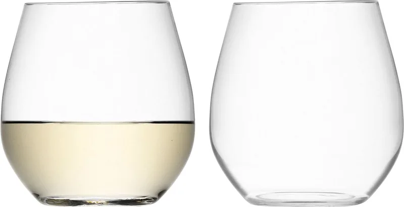 Wine Wijnglas Wit 370 ml Set van 2 Stuks - Glas by LSA International in Transparent – product photo
