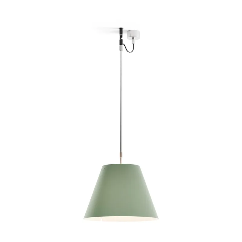 Costanza D13 s Pendelleuchte Comfort green de Luceplan – photo du produit