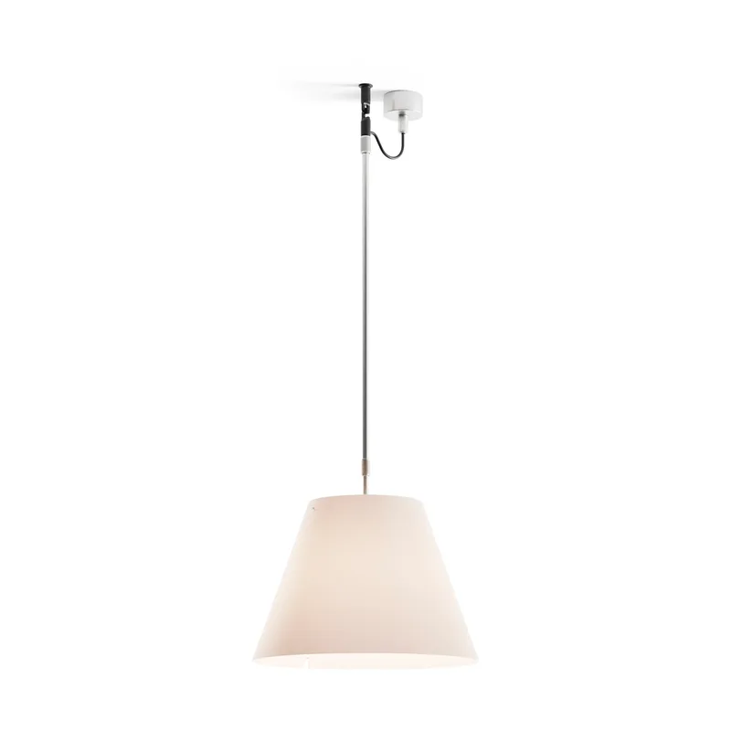 Costanza D13 s Pendelleuchte Mistic white van Luceplan – productfoto