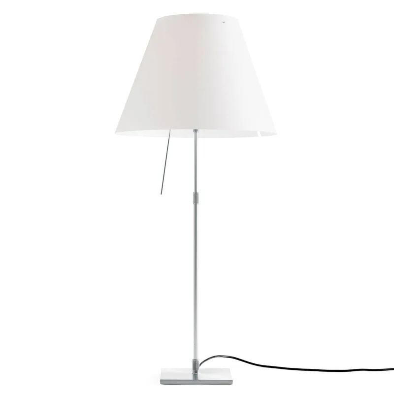 Costanza tafellamp alu wit met diffusor van Luceplan in Aluminium, wit – productfoto