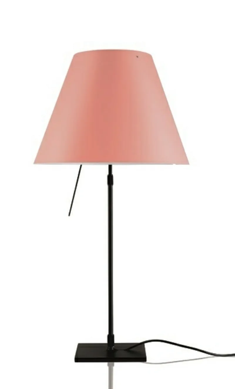 Costanza Tafellamp met Dimmer Zwart/Edgy Pink - Luceplan - Woonkamer - Aluminium by Luceplan – product photo