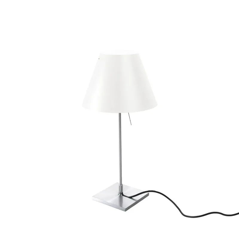 Costanzina D13 pi.c Tischleuchte Weiß, on-off switch by Luceplan – product photo
