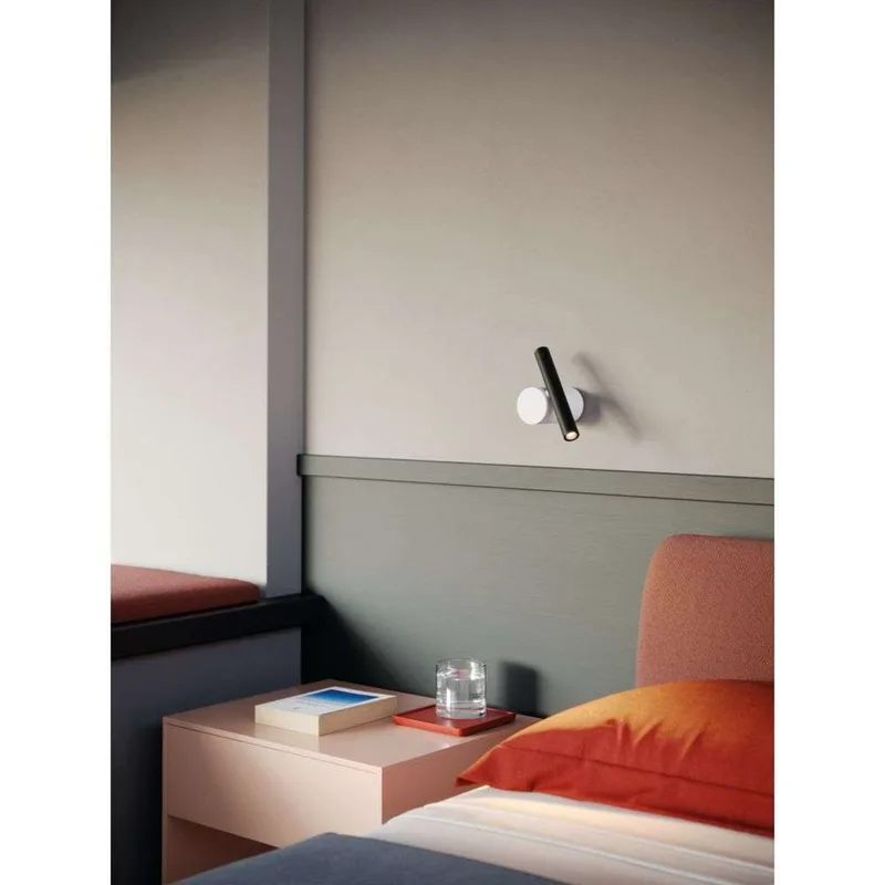 Doi Wandlamp 3000K White/Black - Luceplan - Woonkamer - Aluminium från Luceplan – produktbild