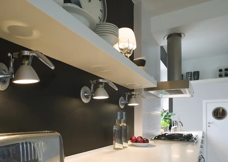 Fortebraccio Wandlamp Wit E14 - Luceplan - Woonkamer - Metaal by Luceplan – product photo