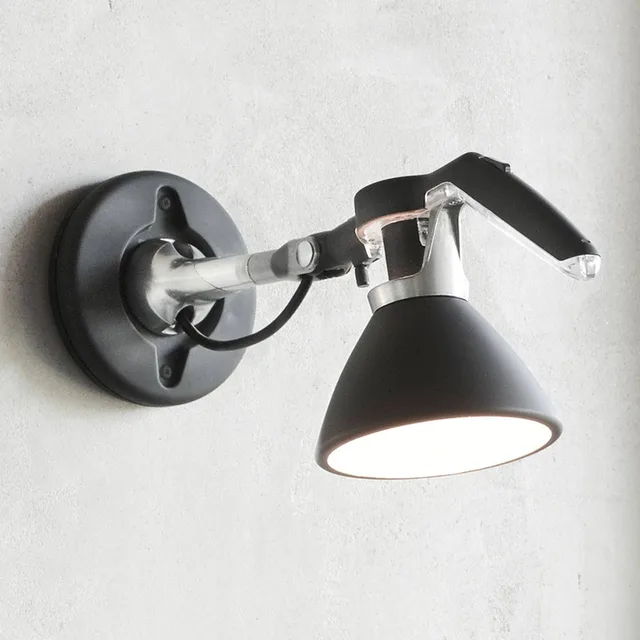 Fortebraccio wandspot Ø 11 cm, zwart