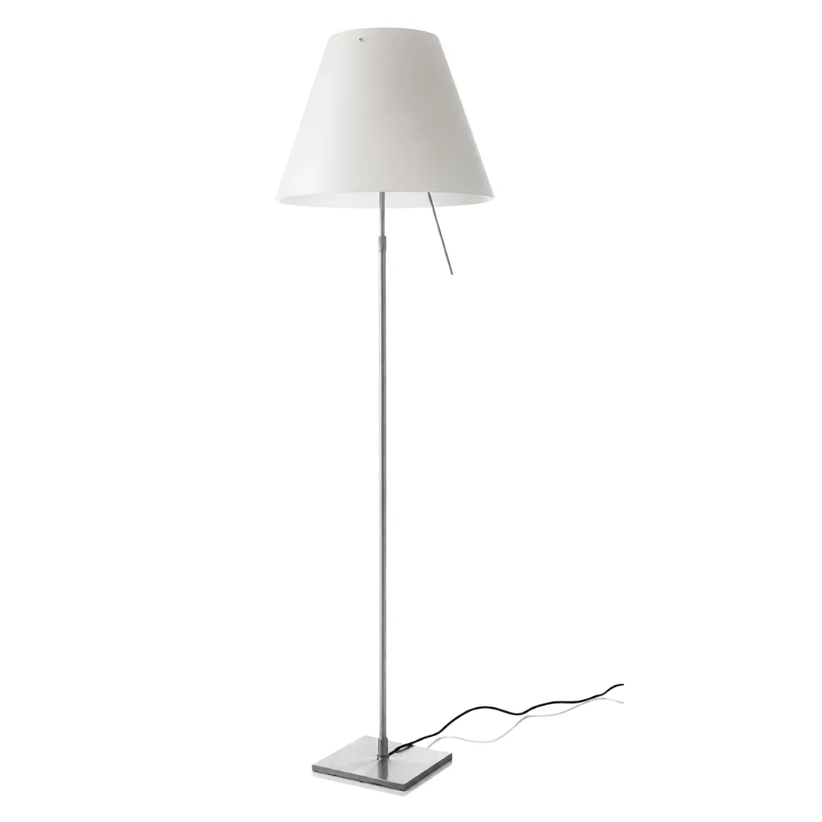 Grande Costanza vloerlamp aluminium / wit by Luceplan – product photo