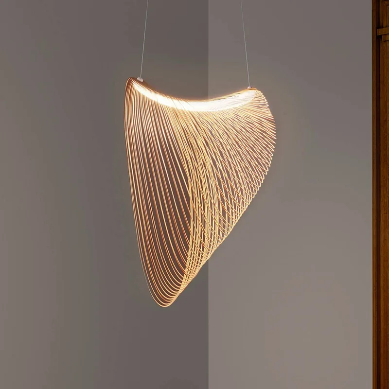 Illan LED houten hanglamp dimbaar Ø 80 cm van Luceplan in Berk – productfoto