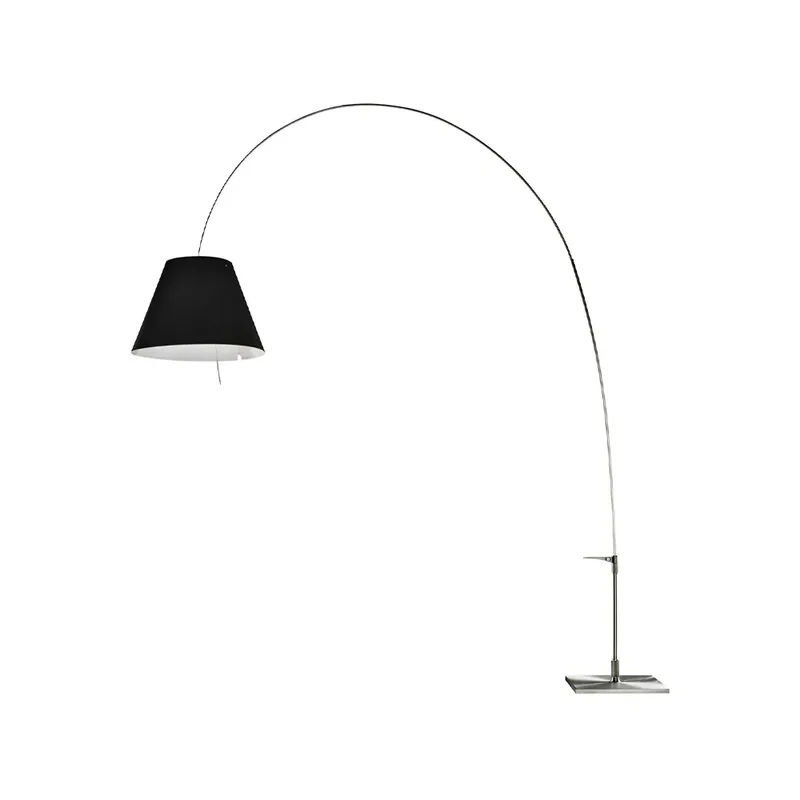 Lady Costanza D13E d Stehleuchte Schwarzer Schirm, Aluminiumgestell by Luceplan – product photo