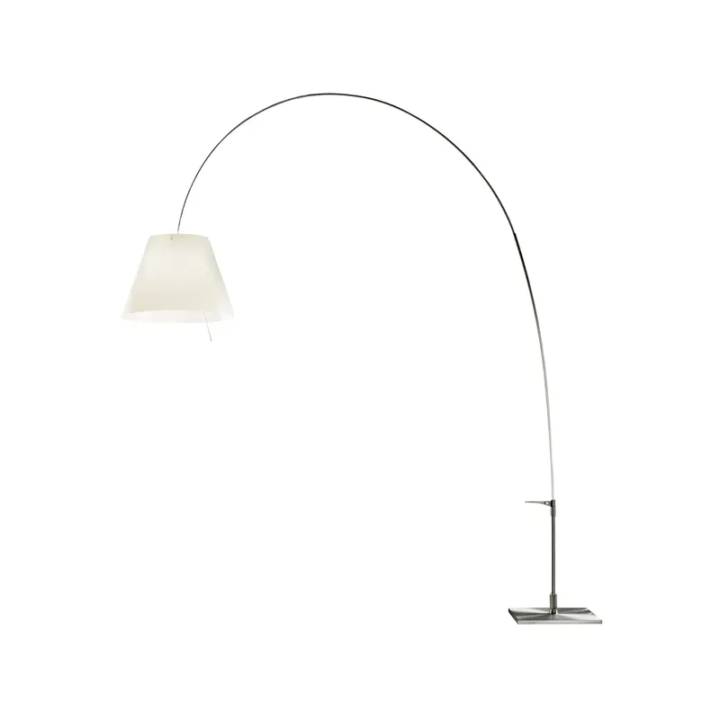 Lady Costanza D13E d Stehleuchte Weißer schirm, aluminiumgestell by Luceplan – product photo