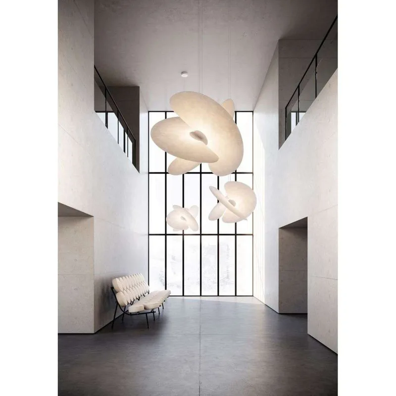 Levante Hanglamp Small Matt White/White - Luceplan - Woonkamer - Designer - Aluminium by Luceplan – product photo