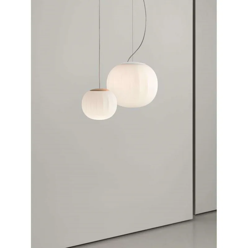 Lita Hanglamp Ø14 Ash Wood - Luceplan - Woonkamer - Glas by Luceplan – product photo