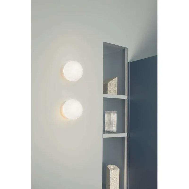 Lita Plafondlamp/Wandlamp Ø18 White - Luceplan - Woonkamer - Glas by Luceplan – product photo