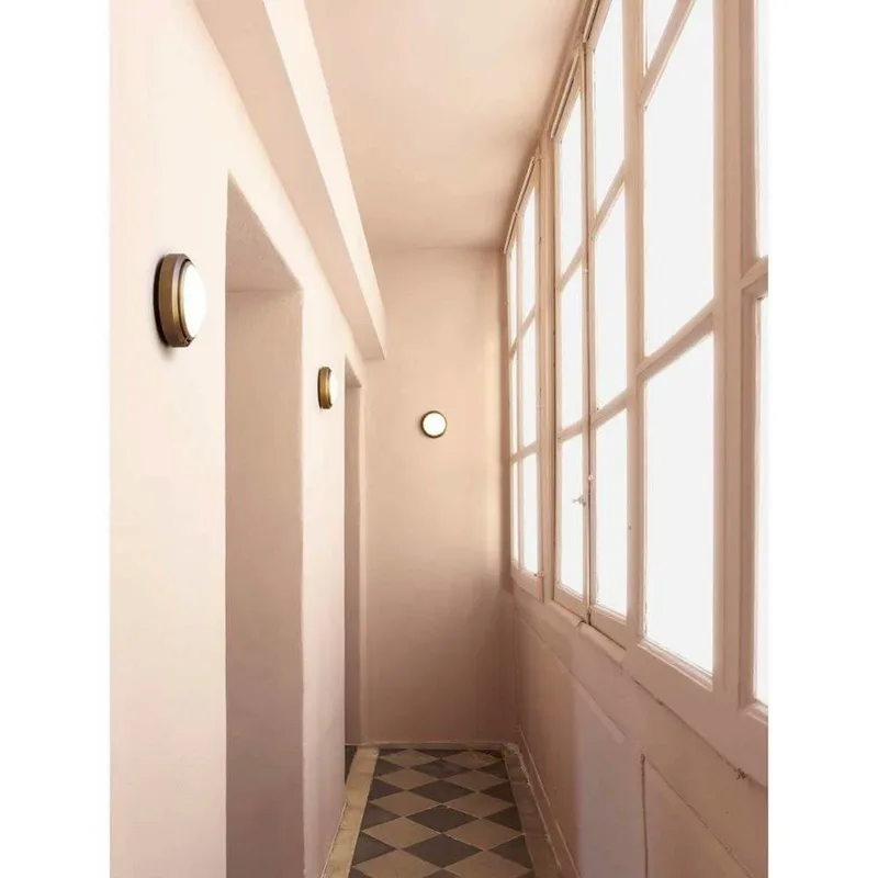 Metropoli 17 wand-/plafondlamp Ø 17 cm, glas, aluminium - Luceplan - Gang / Hal by Luceplan – product photo