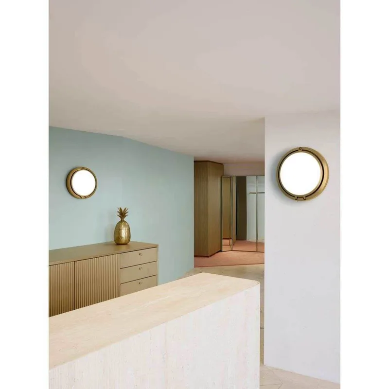 Metropoli27 wandlamp, Ø 27 cm, glas, aluminium - Luceplan - Gang / Hal by Luceplan – product photo