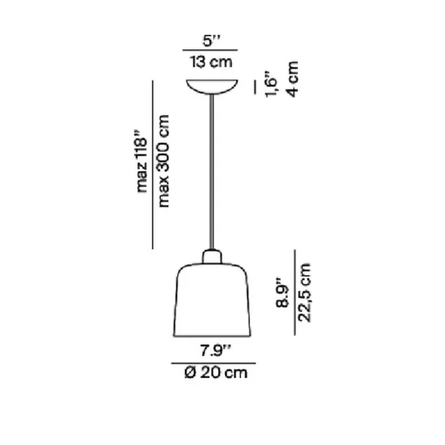Zile hanglamp, Ø 20 cm