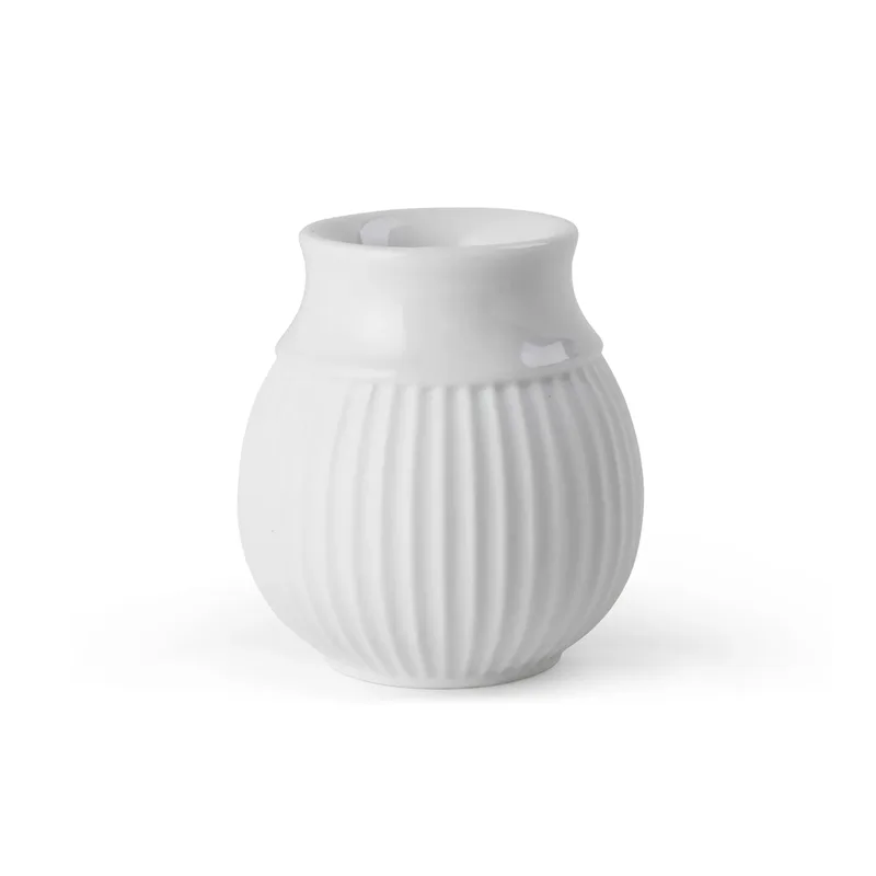 Curve Kronelysestage H7 cm, hvid fra Lyngby Porcelæn – produktbillede