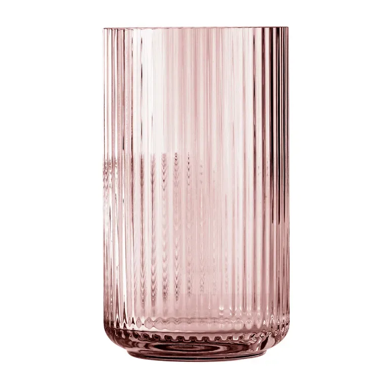 Lyngby Vase H31 cm burgundy mundblæst glas fra Lyngby Porcelæn – produktbillede