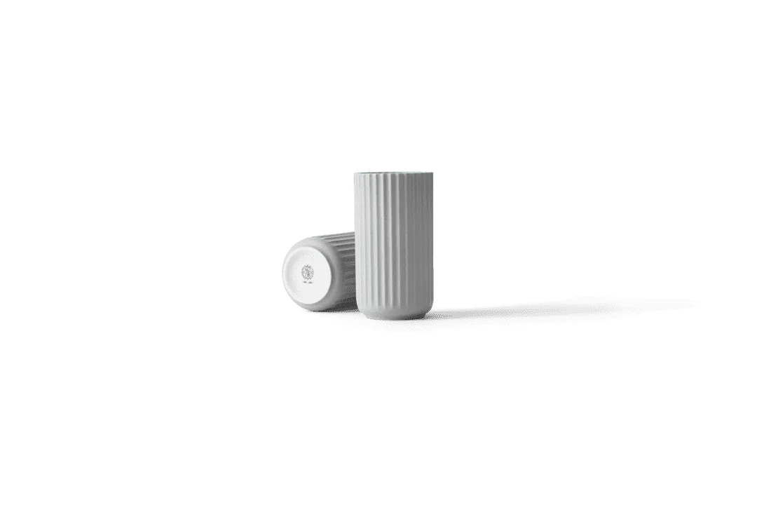 Lyngby Vase H15.5 cm lys grå porcelæn de Lyngby Porcelæn – photo du produit