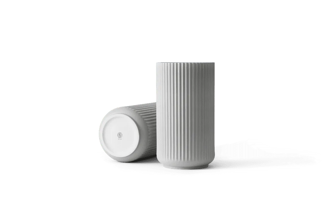 Lyngby Vase H25 cm lys grå porcelæn de Lyngby Porcelæn – photo du produit