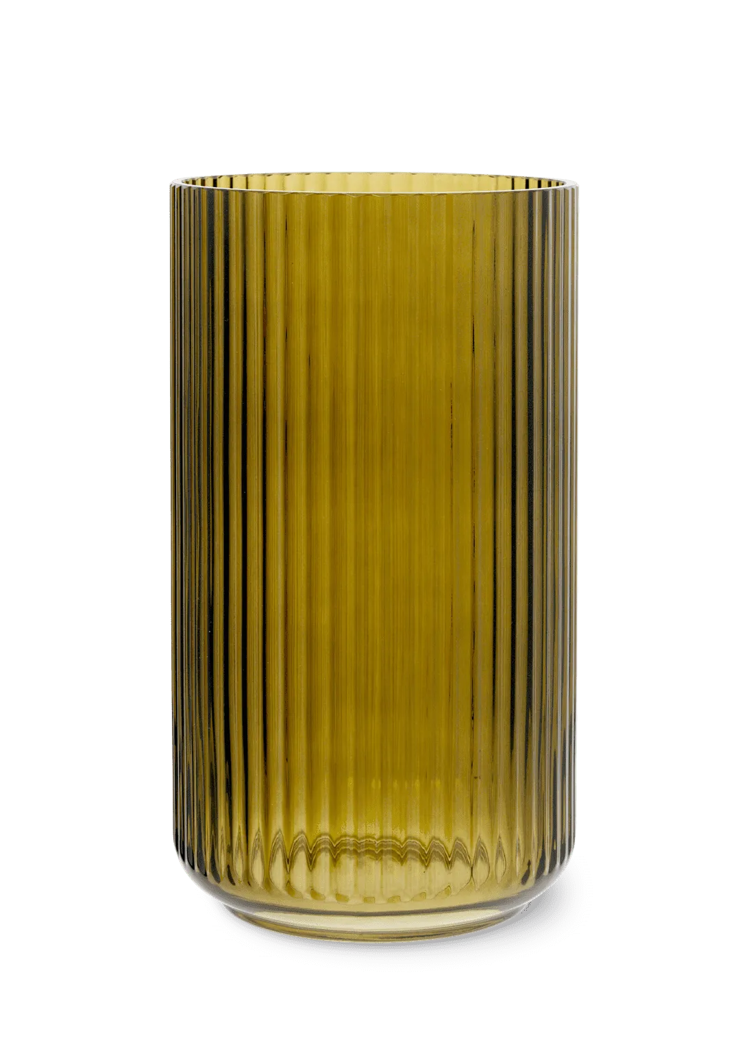 Lyngby Porcelaen vaas 31cm olive green van Lyngby Porcelæn – productfoto