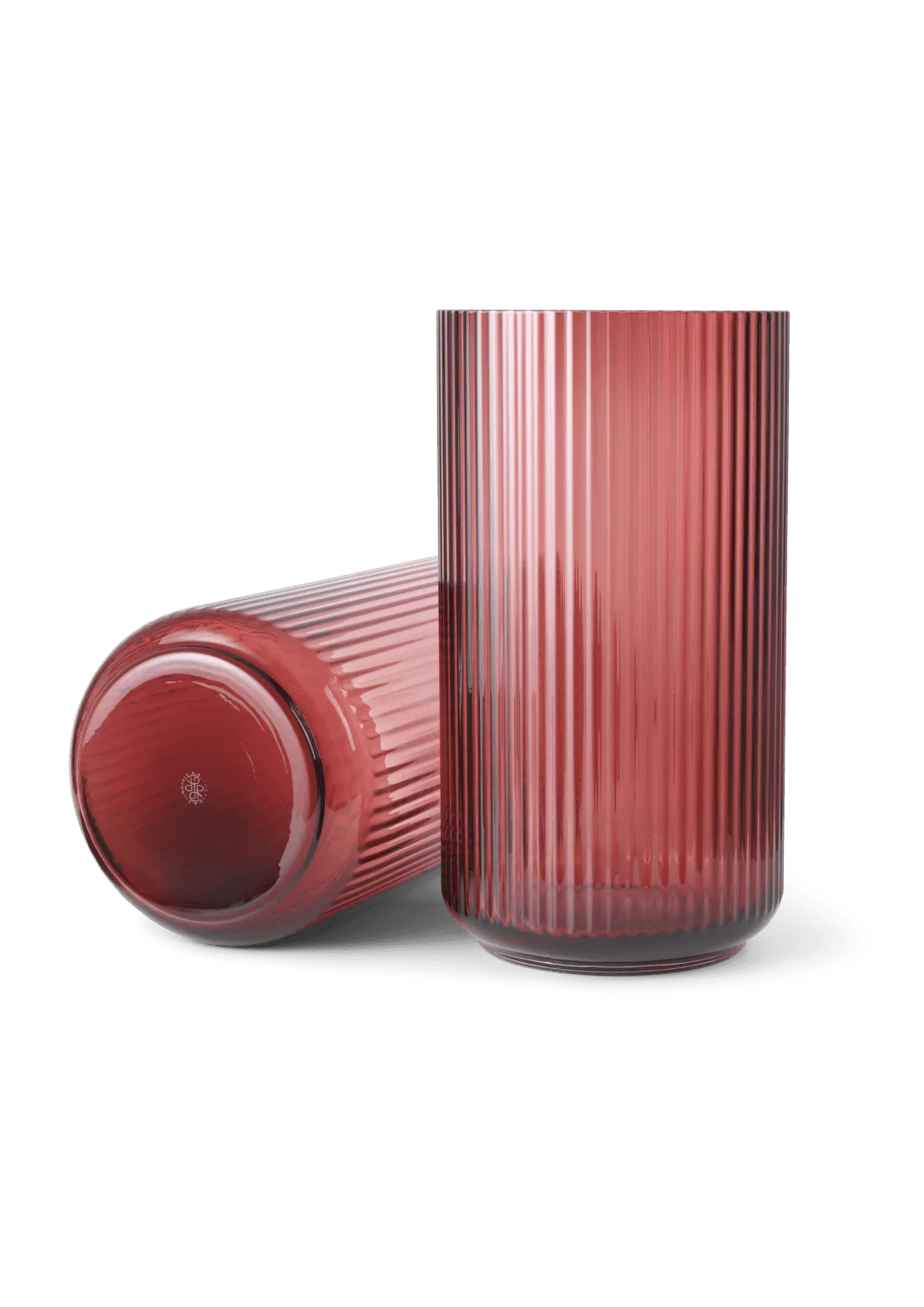 Lyngby Vase H38 cm burgundy, rød mundblæst glas by Lyngby Porcelæn – product photo