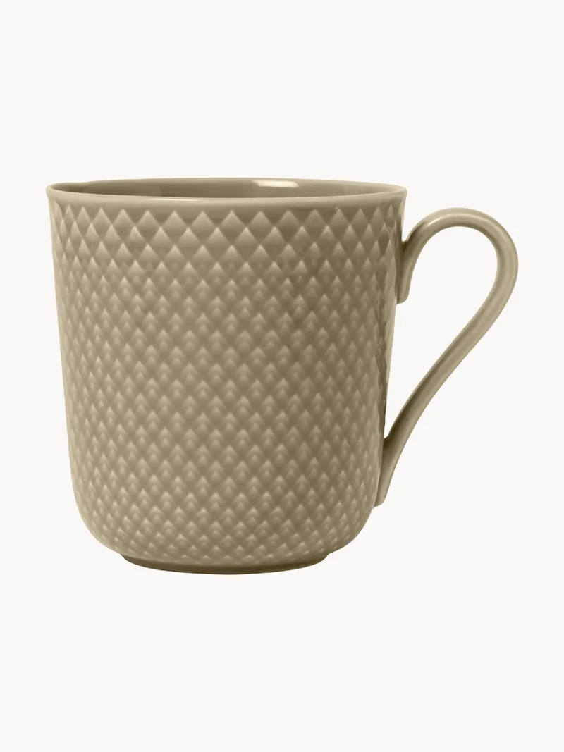 Porseleinen beker Rhombe Earth by Lyngby Porcelæn – product photo