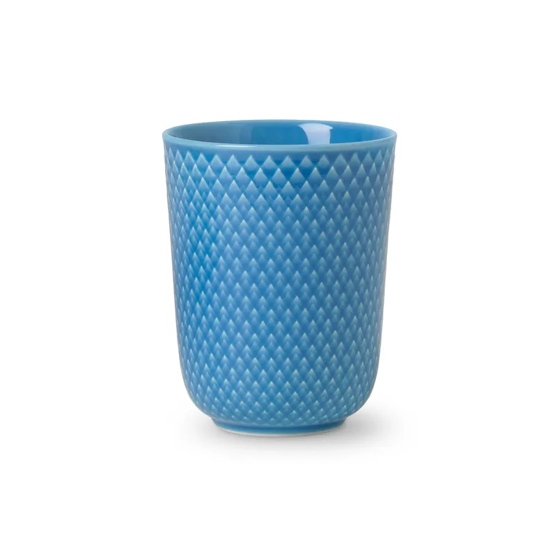 Rhombe Becher 33cl Blau by Lyngby Porcelæn – product photo