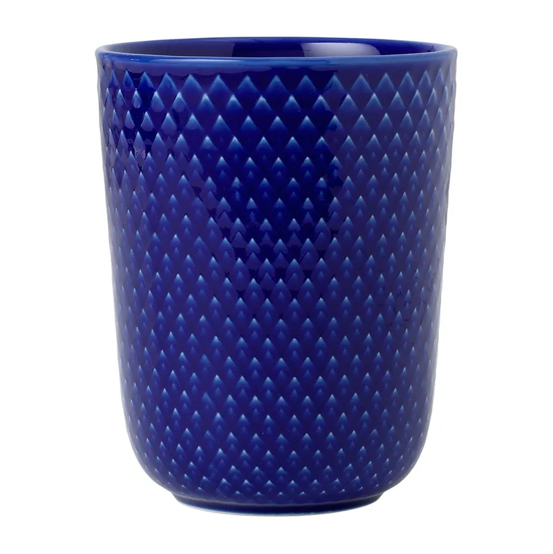 Rhombe Becher 33cl Dunkelblau de Lyngby Porcelæn – photo du produit