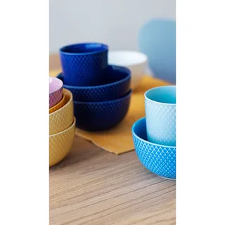 Rhombe Becher 33cl Dunkelblau by Lyngby Porcelæn – product photo 2 of 5