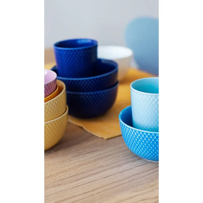 Rhombe Becher 33cl Dunkelblau by Lyngby Porcelæn – product photo 2 of 5