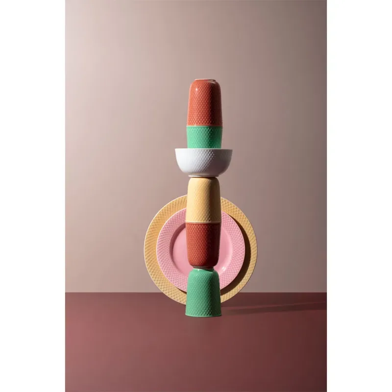 Rhombe Becher 33cl Grün von Lyngby Porcelæn – Produktfoto 2 von 5