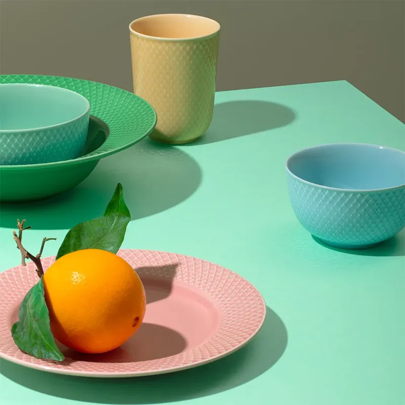 Rhombe Becher 33cl Sand de Lyngby Porcelæn – photo du produit 3 sur 3
