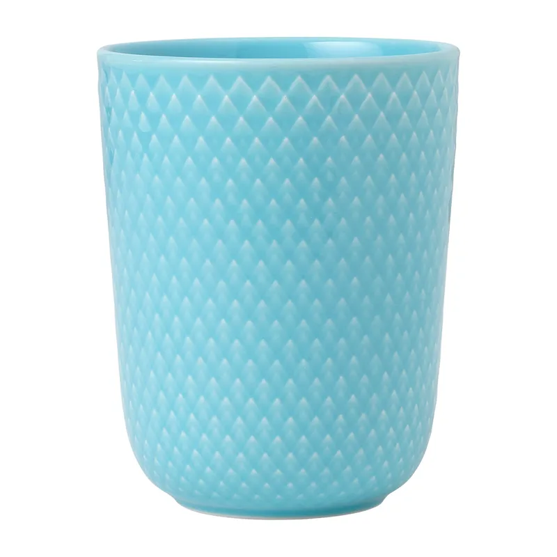 Rhombe Becher 33cl Türkis by Lyngby Porcelæn – product photo