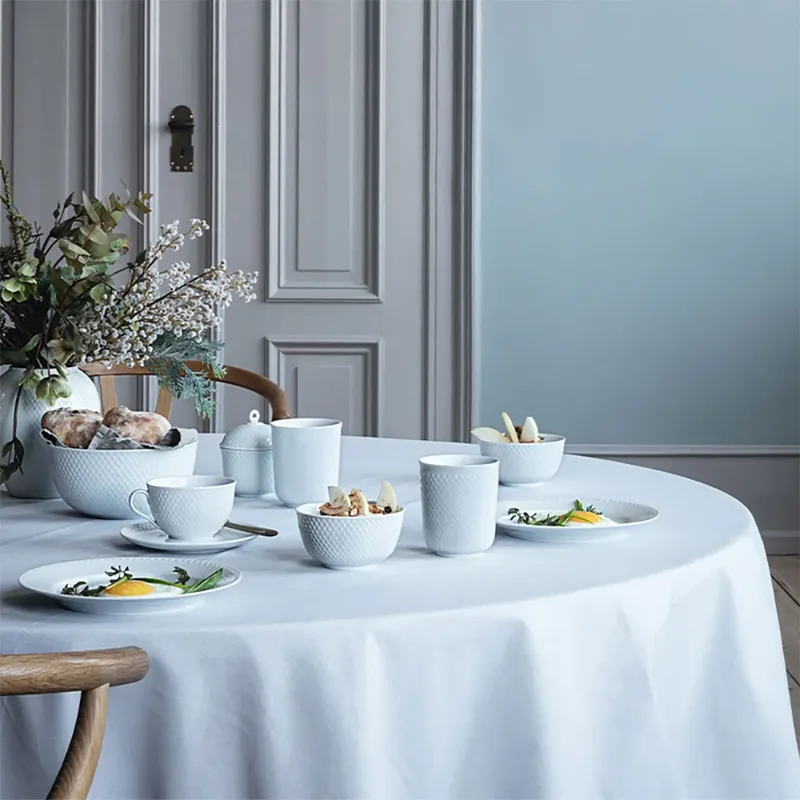 Rhombe Becher 33cl Weiß von Lyngby Porcelæn – Produktfoto 3 von 3