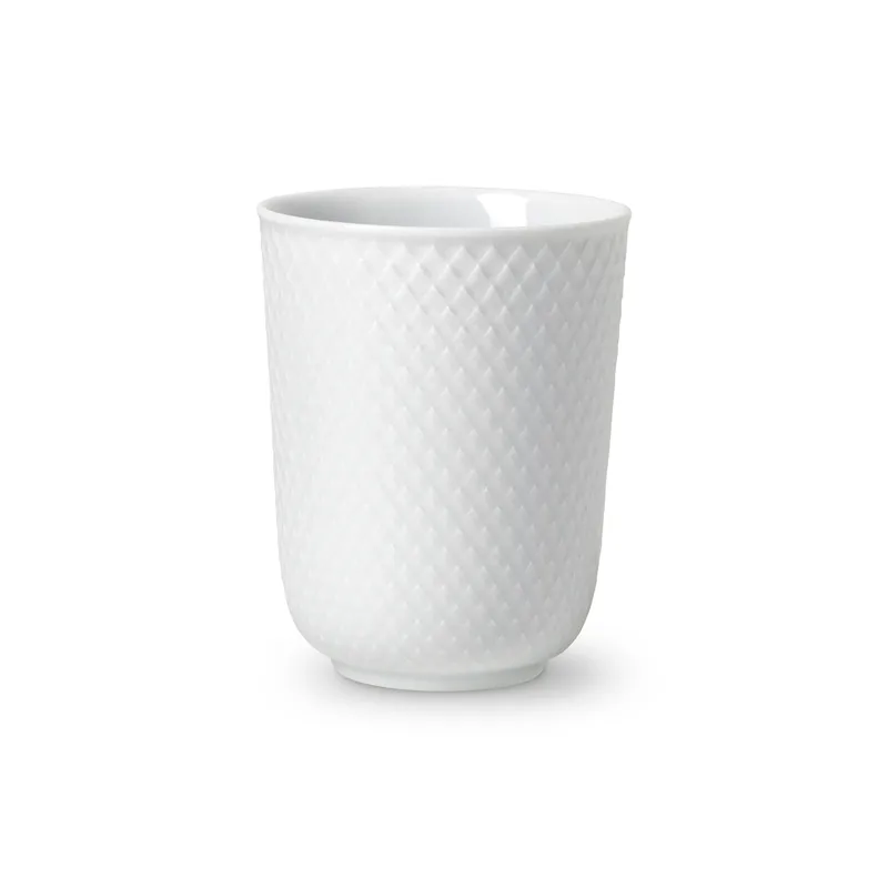 Rhombe Becher 33cl Weiß von Lyngby Porcelæn – Produktfoto 1 von 3